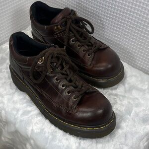 Vintage 90s- Dr. Martens Dark Brown Leather “Buzz” Oxford Boots
